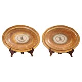 Antique Pair of Oval Dishes Made for the House of Newton